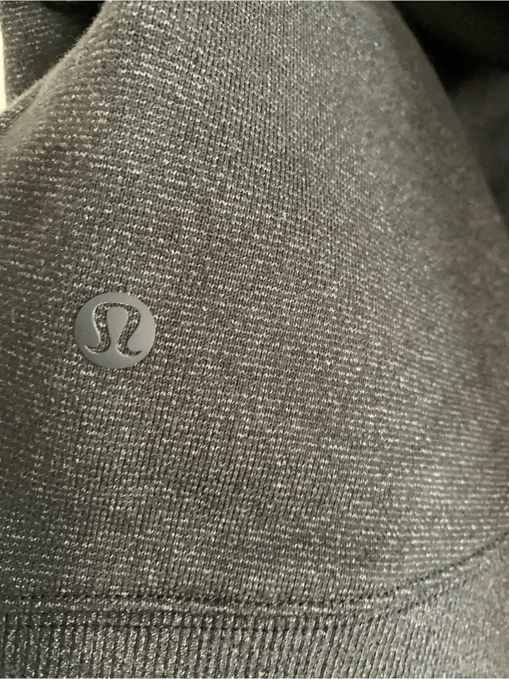 LULULEMON Loungeful Cropped Hoodie *spark Black/Gray size 10 - Picture 10 of 11